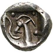 Obol, Greece (ancient), 480 BC reverse image