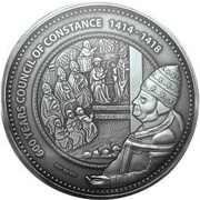 10 000 Francs CFA The Council of Constance, Burkina Faso, 2014 reverse image