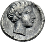 Hemiobol, Greece (ancient), 400 BC - 340 BC reverse image