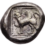 Hemidrachm, Greece (ancient), 490 BC - 470 BC reverse image