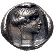 Obol, Greece (ancient), 411 BC - 404 BC reverse image
