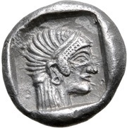 Trihemiobol, Greece (ancient), 530 BC - 500 BC reverse image