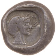 Drachm, Greece (ancient), 520 BC - 495 BC reverse image
