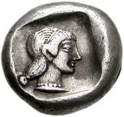 Drachm, Greece (ancient), 490 BC - 465 BC reverse image