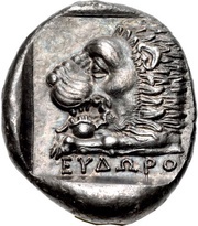Tetradrachm - Eudoros, Greece (ancient), 395 BC - 380 BC reverse image