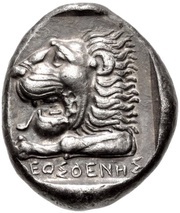 Tetradrachm - Kleosthenis, Greece (ancient), 395 BC - 390 BC reverse image