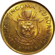 1 Franc - Mwambutsa IV obverse image