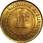 1 Franc - Mwambutsa IV reverse image