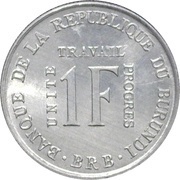 1 Franc reverse image