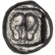 Obol, Greece (ancient), 500 BC - 400 BC reverse image