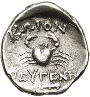 Hemidrachm - Theugenis, Greece (ancient), 190 BC - 167 BC reverse image
