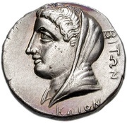Didrachm -Biton, Greece (ancient), 345 BC - 340 BC reverse image