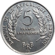 5 Francs reverse image