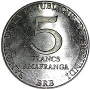 5 Francs reverse image