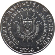 5 Francs Stephanoaetus coronatus obverse image