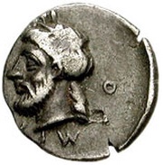 Obol, Greece (ancient), 400 BC - 300 BC reverse image