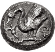 Obol, Greece (ancient), 440 BC - 390 BC reverse image