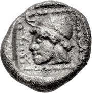 Obol, Greece (ancient), 440 BC - 390 BC reverse image