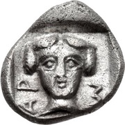 Obol, Greece (ancient), 440 BC - 390 BC reverse image