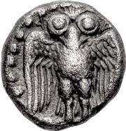 Obol, Greece (ancient), 440 BC - 390 BC reverse image