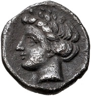 Obol, Greece (ancient), 385 BC - 375 BC reverse image