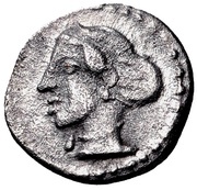 Obol, Greece (ancient), 400 BC - 380 BC reverse image
