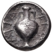 Obol, Greece (ancient), 400 BC - 380 BC reverse image
