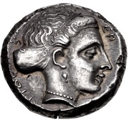 Stater, Greece (ancient), 380 BC reverse image