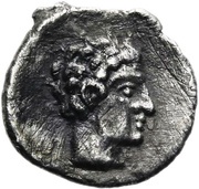 Obol, Greece (ancient), 389 BC - 375 BC reverse image