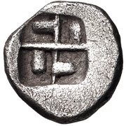 Obol, Greece (ancient), 550 BC - 500 BC reverse image