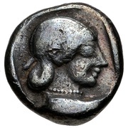 Hemidrachm, Greece (ancient), 480 BC - 400 BC reverse image