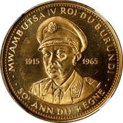 25 Francs - Mwambutsa IV 50th Anniversary obverse image