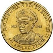 100 Francs - Mwambutsa IV 50th Anniversary obverse image