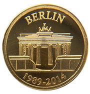 100 Francs Fall of the Berlin Wall reverse image