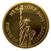 100 Francs Statue of Liberty, Burundi, 2015 reverse image