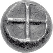 Obol, Greece (ancient), 480 BC - 470 BC reverse image