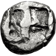 Drachm, Greece (ancient), 500 BC - 490 BC reverse image