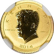 5000 Francs Kennedy, Burundi, 2014 reverse image