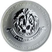 5000 Francs PZL P.11 obverse image