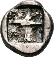 Hemidrachm, Greece (ancient), 520 BC - 500 BC reverse image