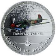 5000 Francs Yakovlev YAK-7B reverse image