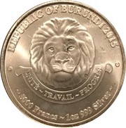 5000 Francs African Lion obverse image