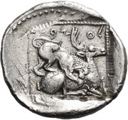 Siglos - Azbaal, Greece (ancient), 449 BC - 425 BC reverse image
