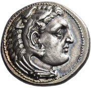 Tetradrachm - Nicocles In the name of Alexander III obverse image