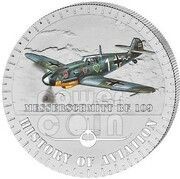 5000 Francs Messerschmitt BF-109, Burundi, 2015 reverse image
