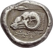 Siglos - Nikodamos, Greece (ancient), 460 BC - 450 BC reverse image