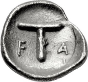 Tetartemorion - 95th Olympiad, Greece (ancient), 400 BC reverse image