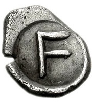 Hemiobol - 91st-94th Olympiad, Greece (ancient), 416 BC - 404 BC reverse image
