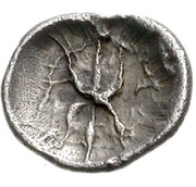 Hemiobol - 107th-108th Olympiad, Greece (ancient), 356 BC - 352 BC reverse image