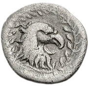 Obol - 100th Olympiad, Greece (ancient), 380 BC reverse image